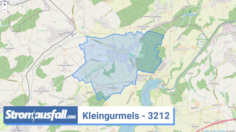 stromausfall ch ortschaft kleingurmels 3212