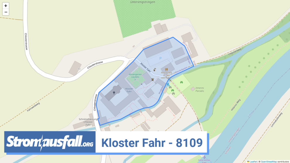 stromausfall ch ortschaft kloster fahr 8109