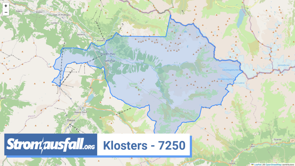 stromausfall ch ortschaft klosters 7250