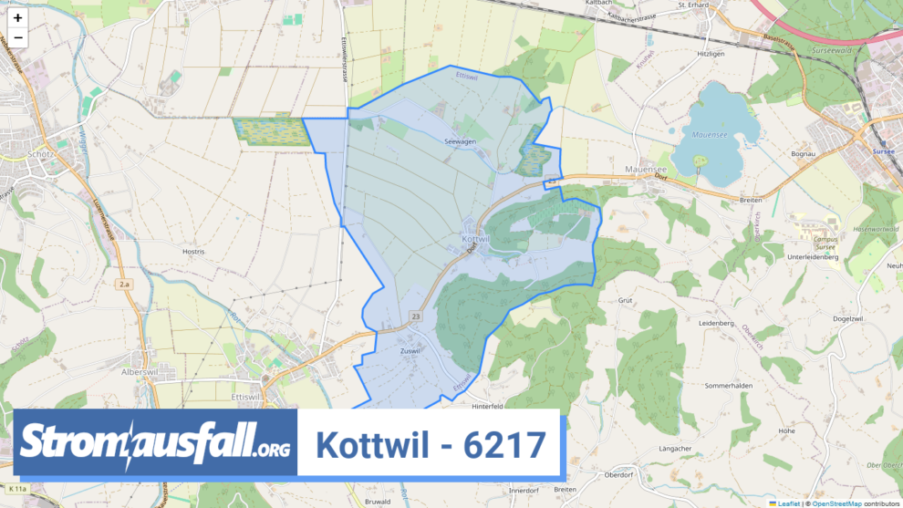 stromausfall ch ortschaft kottwil 6217