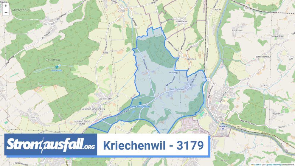 stromausfall ch ortschaft kriechenwil 3179