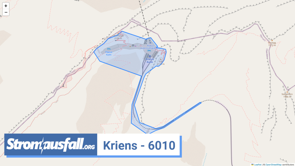 stromausfall ch ortschaft kriens 6010