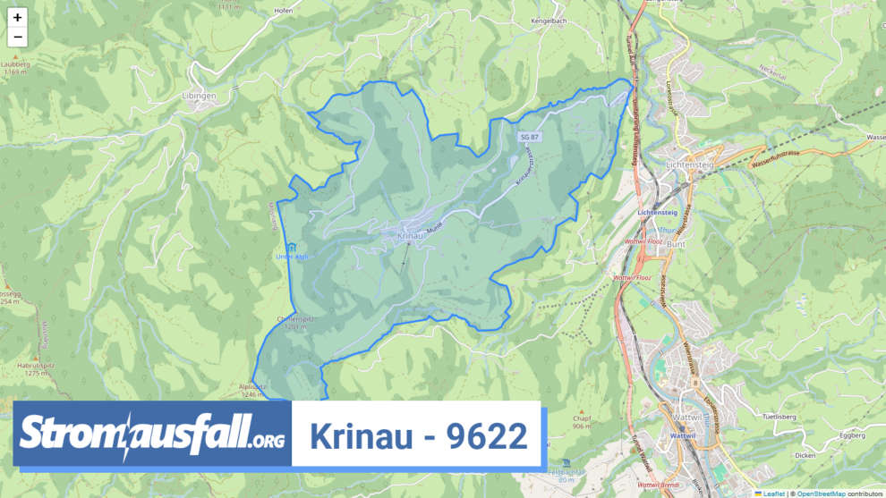 stromausfall ch ortschaft krinau 9622