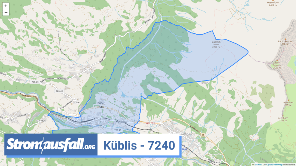 stromausfall ch ortschaft kueblis 7240