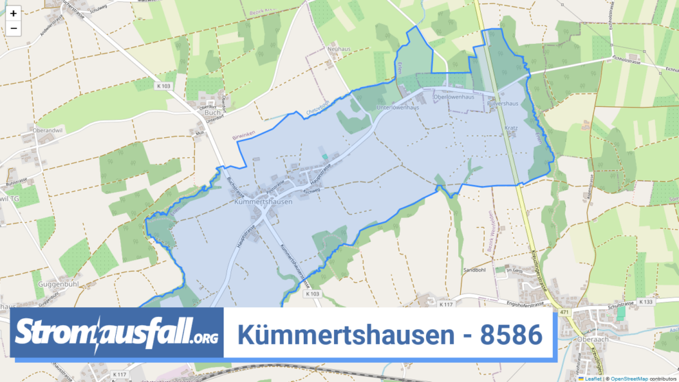 stromausfall ch ortschaft kuemmertshausen 8586