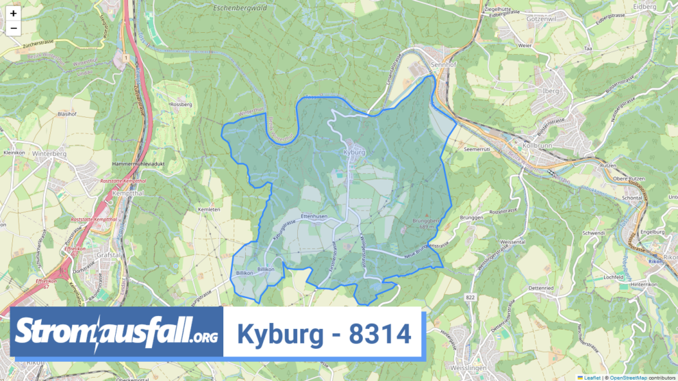 stromausfall ch ortschaft kyburg 8314