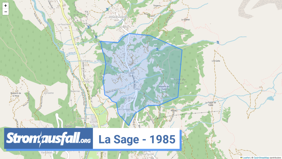 stromausfall ch ortschaft la sage 1985