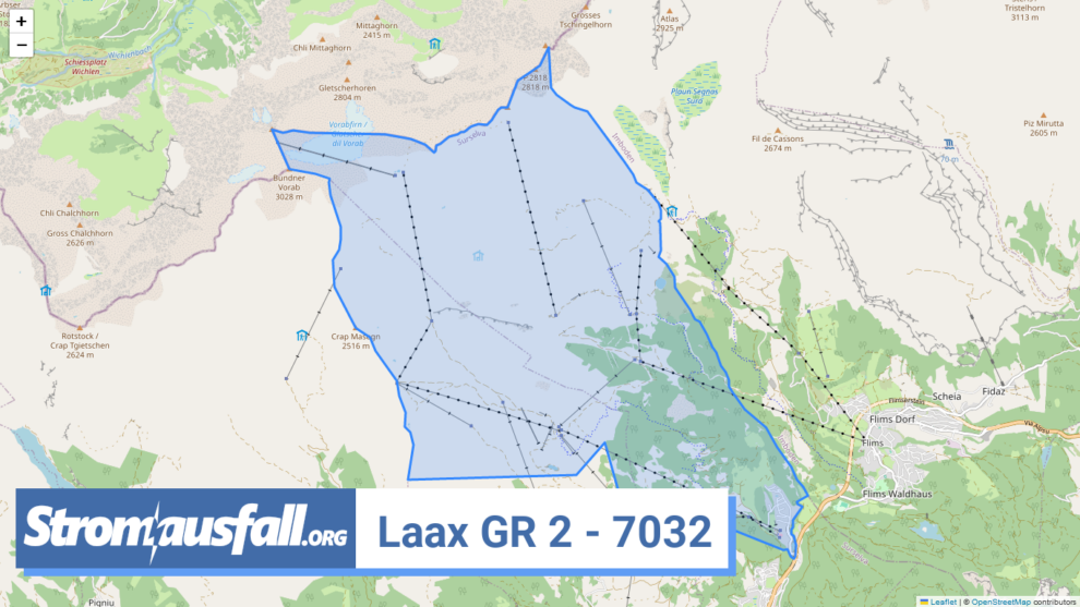 stromausfall ch ortschaft laax gr 2 7032