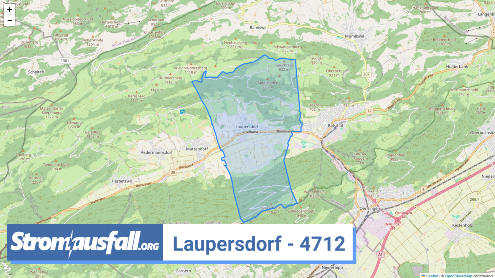 stromausfall ch ortschaft laupersdorf 4712