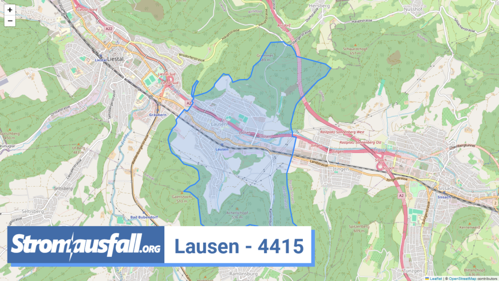 stromausfall ch ortschaft lausen 4415