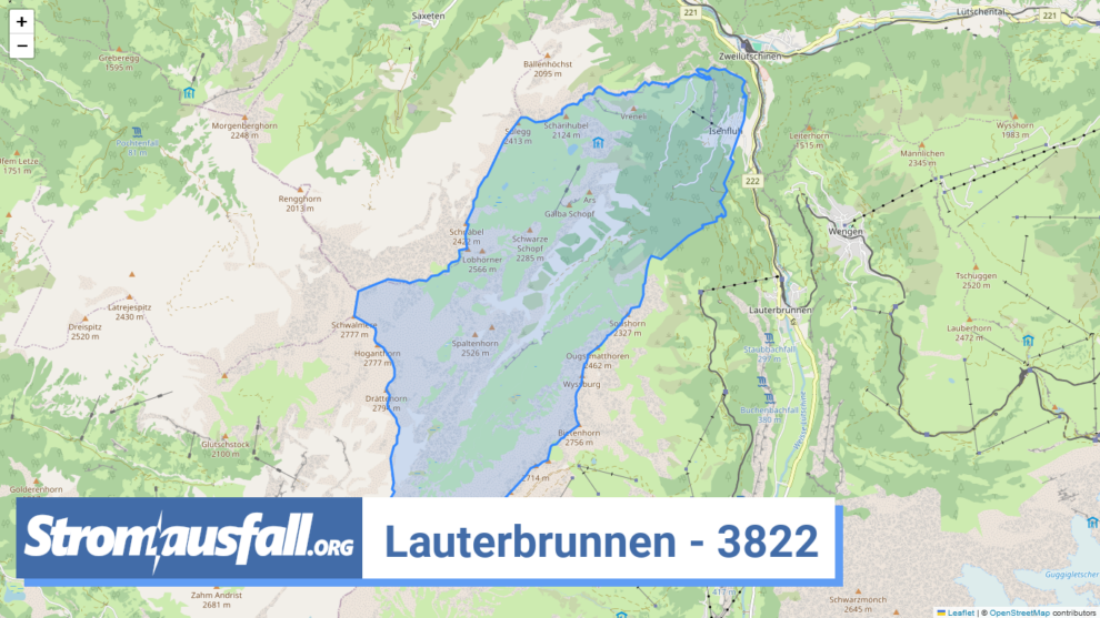 stromausfall ch ortschaft lauterbrunnen 3822