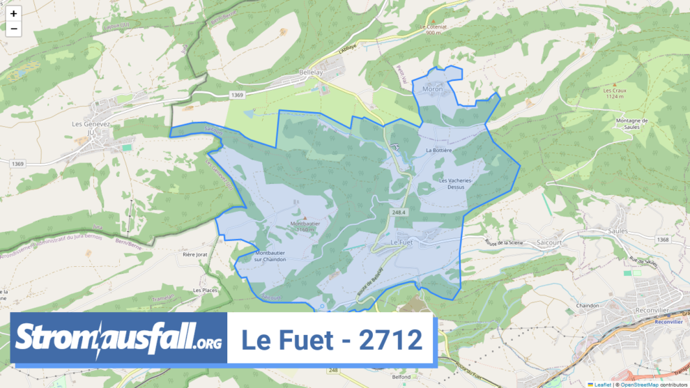 stromausfall ch ortschaft le fuet 2712