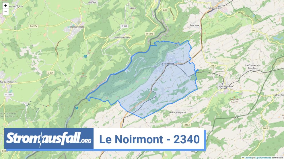 stromausfall ch ortschaft le noirmont 2340