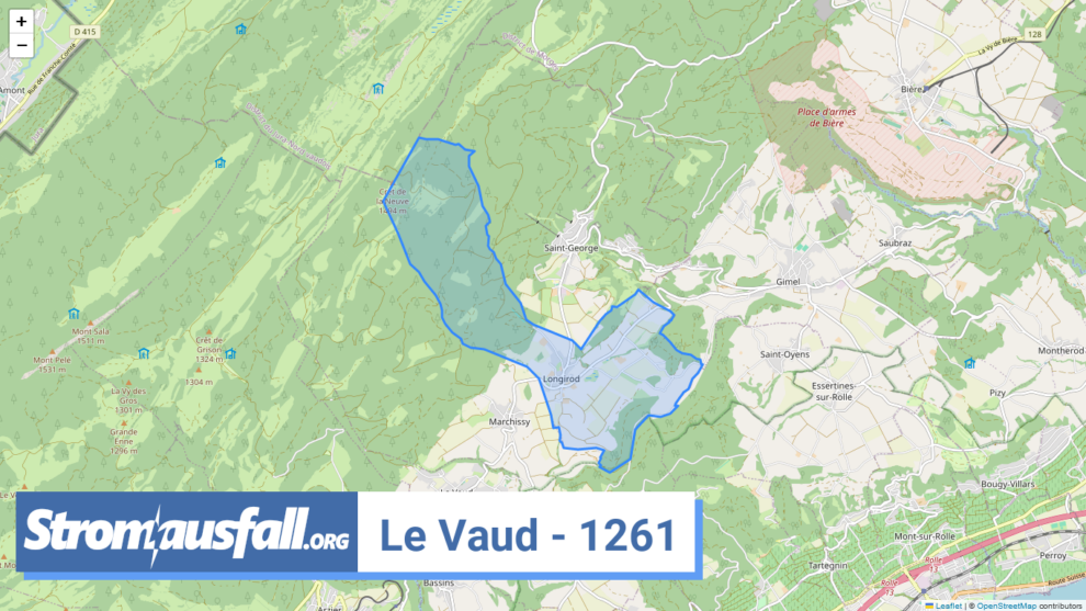 stromausfall ch ortschaft le vaud 1261