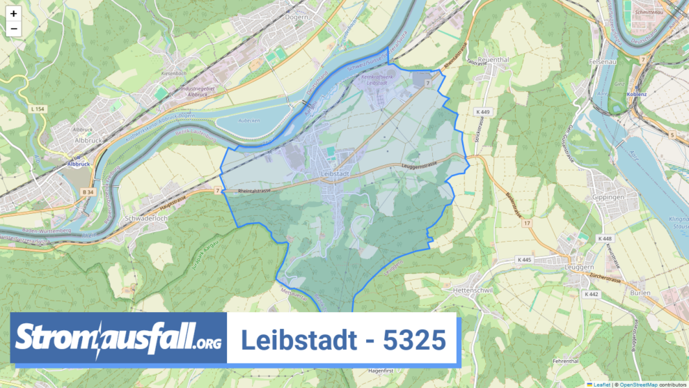 stromausfall ch ortschaft leibstadt 5325