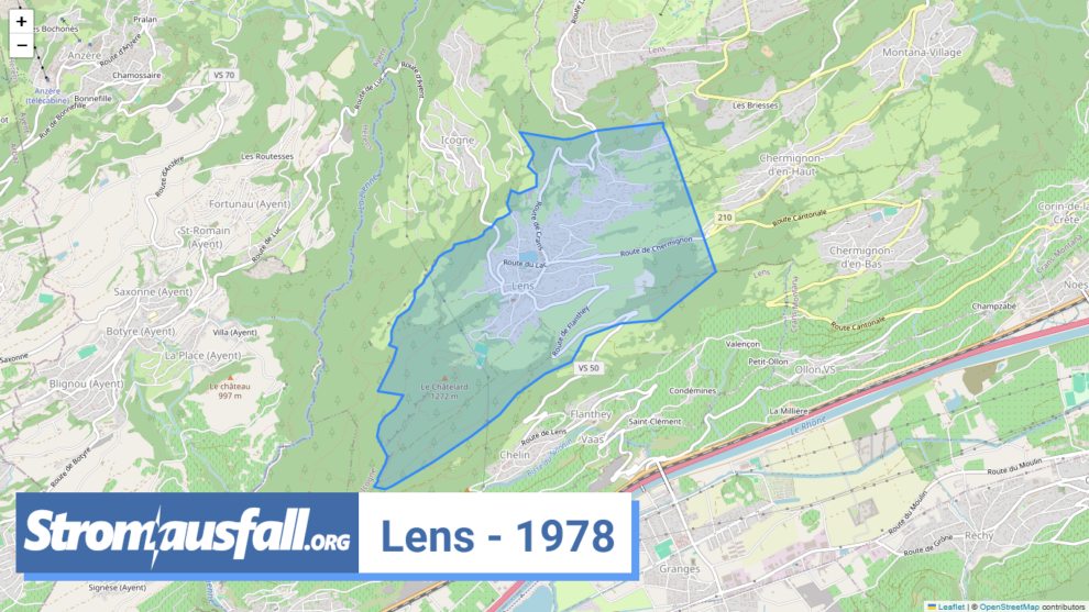 stromausfall ch ortschaft lens 1978