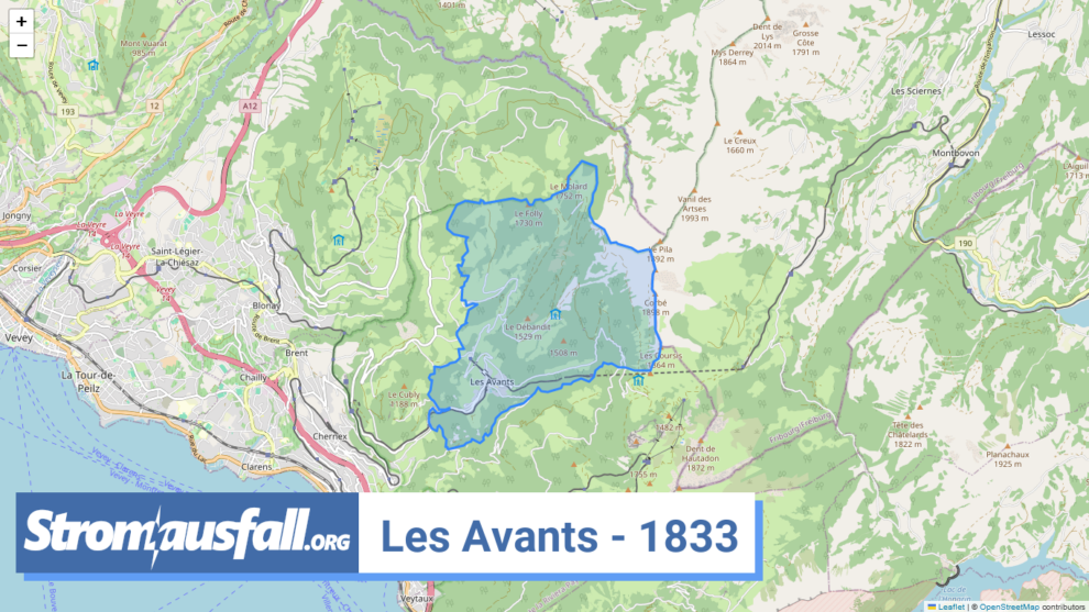 stromausfall ch ortschaft les avants 1833