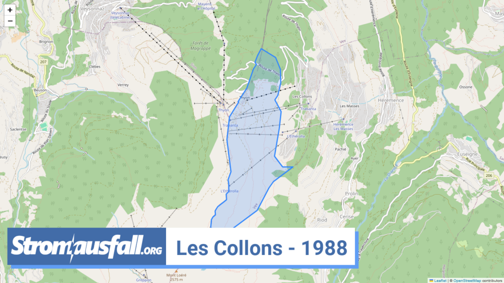 stromausfall ch ortschaft les collons 1988