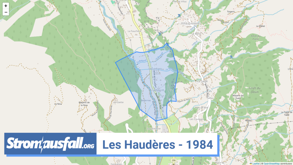 stromausfall ch ortschaft les hauderes 1984