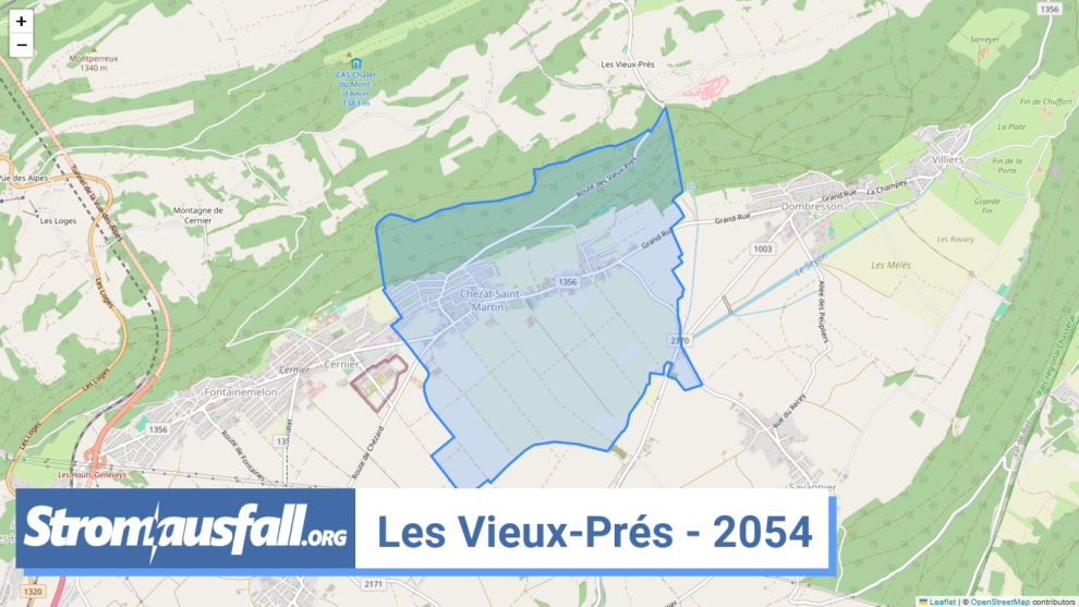 stromausfall ch ortschaft les vieux pres 2054