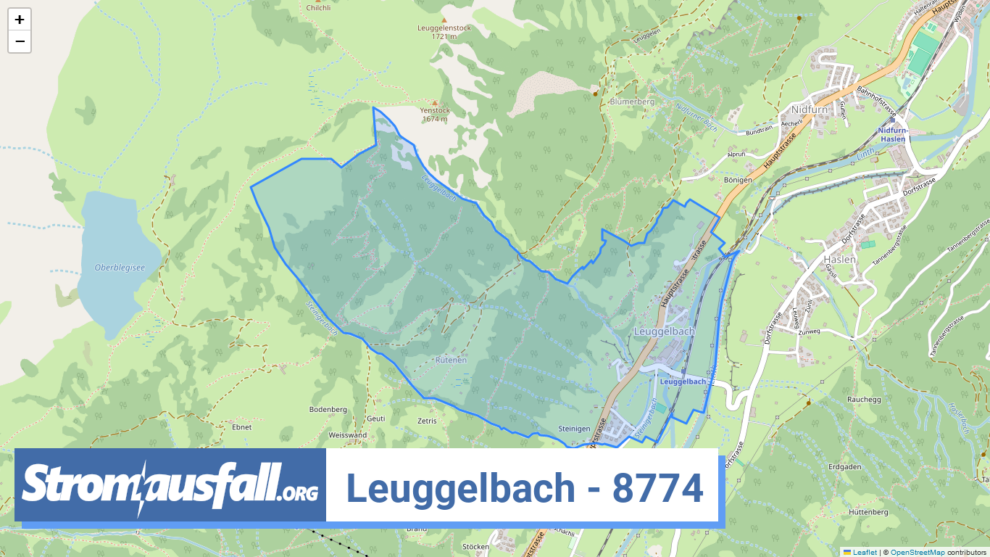 stromausfall ch ortschaft leuggelbach 8774