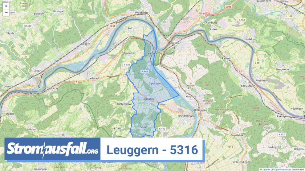 stromausfall ch ortschaft leuggern 5316