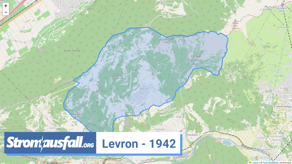 stromausfall ch ortschaft levron 1942