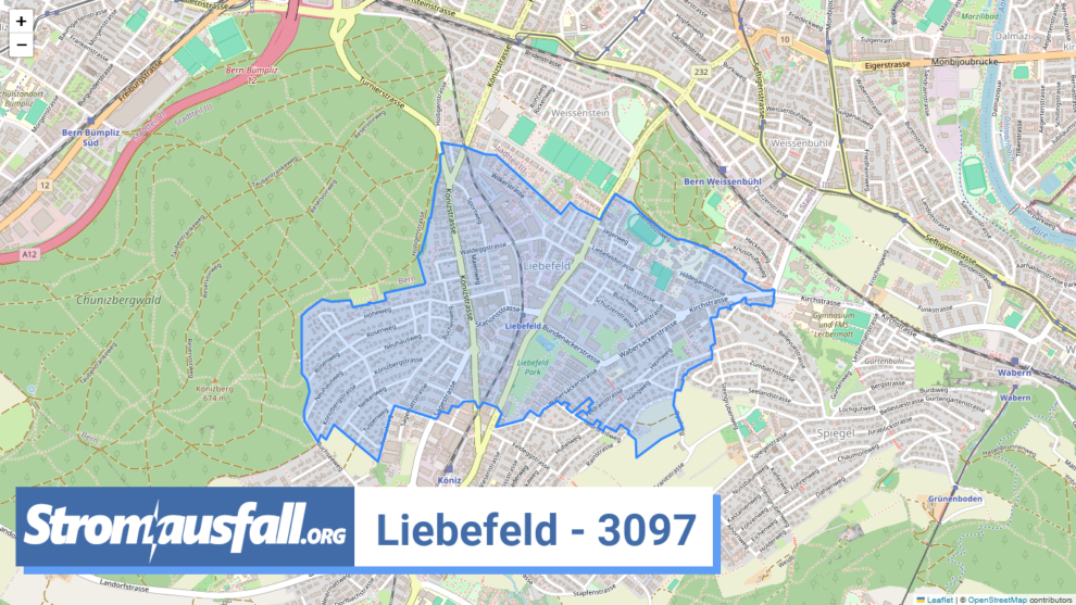 stromausfall ch ortschaft liebefeld 3097