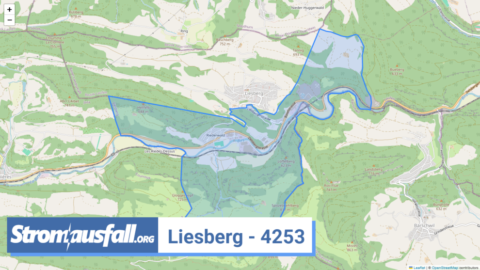 stromausfall ch ortschaft liesberg 4253