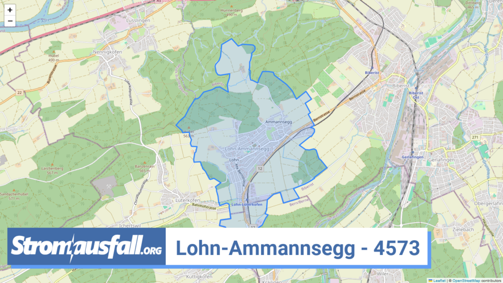 stromausfall ch ortschaft lohn ammannsegg 4573