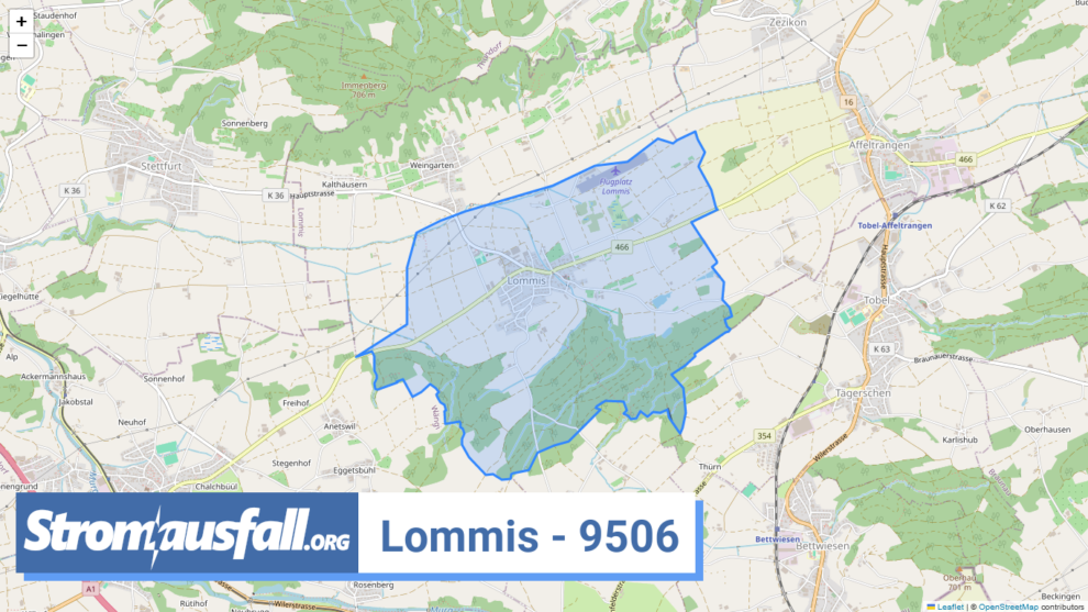 stromausfall ch ortschaft lommis 9506