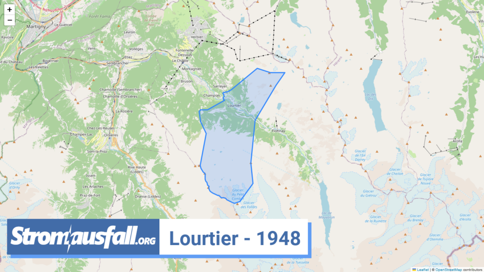 stromausfall ch ortschaft lourtier 1948