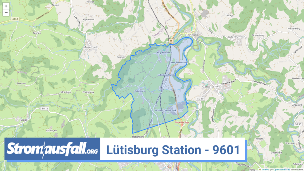 stromausfall ch ortschaft luetisburg station 9601