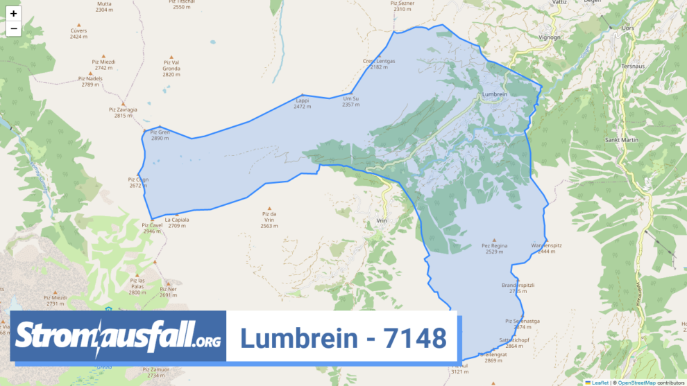 stromausfall ch ortschaft lumbrein 7148