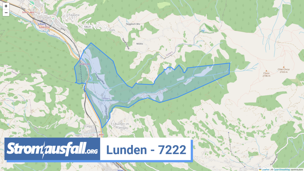 stromausfall ch ortschaft lunden 7222