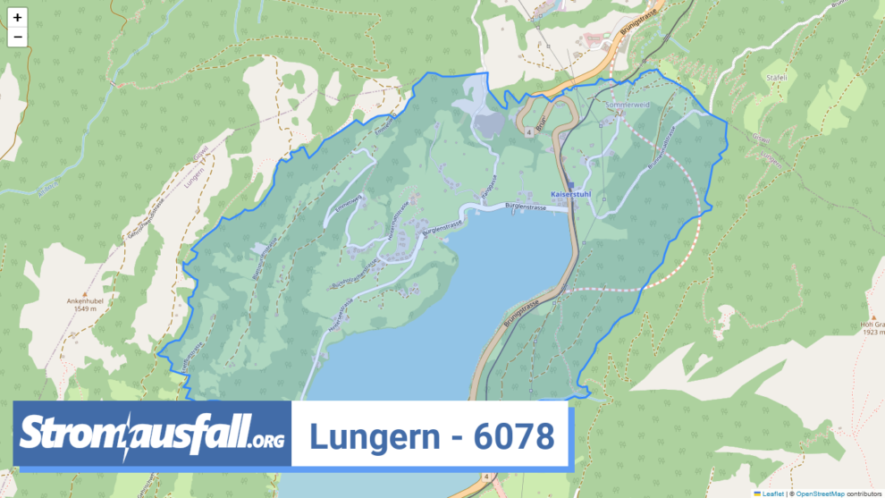 stromausfall ch ortschaft lungern 6078