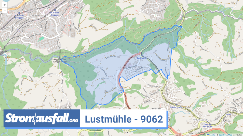 stromausfall ch ortschaft lustmuehle 9062