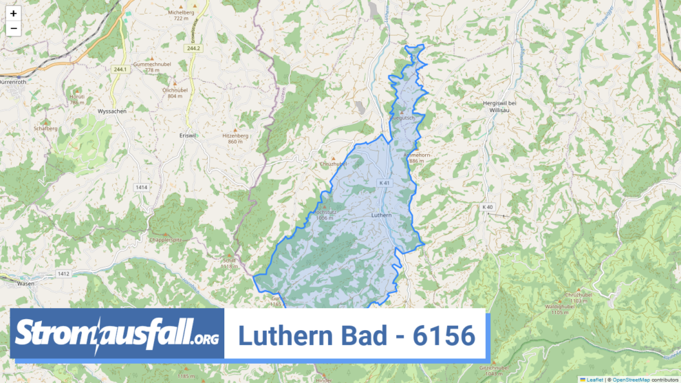 stromausfall ch ortschaft luthern bad 6156