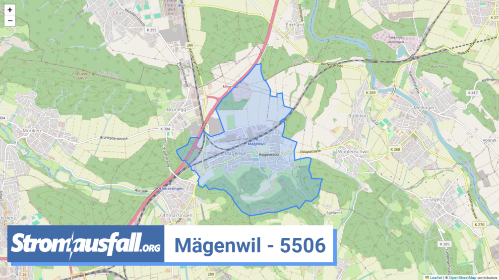 stromausfall ch ortschaft maegenwil 5506