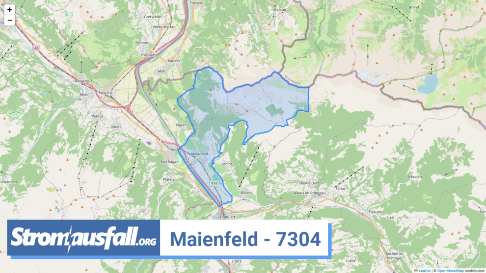 stromausfall ch ortschaft maienfeld 7304