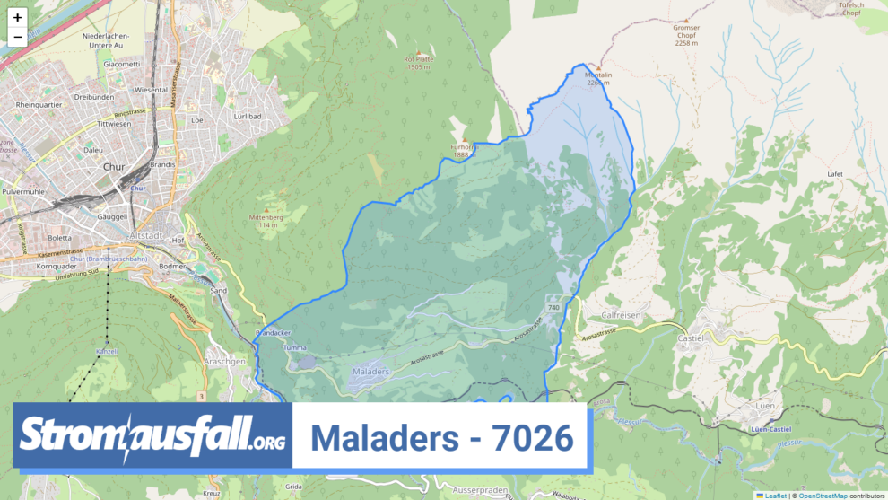 stromausfall ch ortschaft maladers 7026