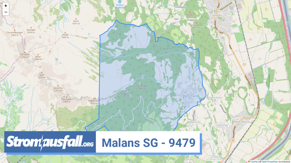 stromausfall ch ortschaft malans sg 9479