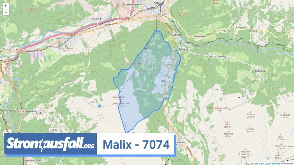 stromausfall ch ortschaft malix 7074