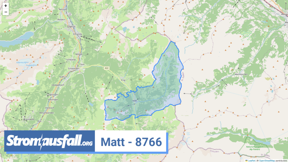 stromausfall ch ortschaft matt 8766