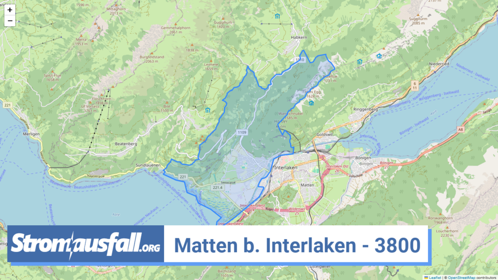 stromausfall ch ortschaft matten b. interlaken 3800