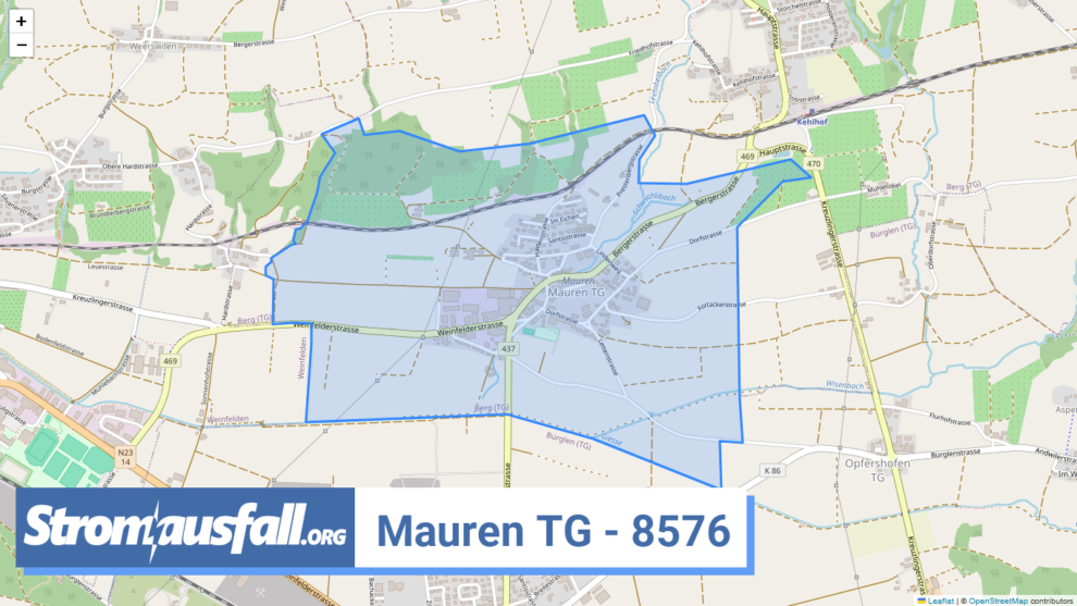 stromausfall ch ortschaft mauren tg 8576