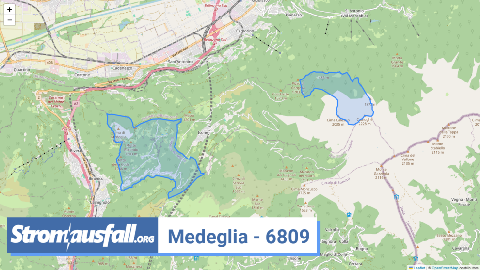 stromausfall ch ortschaft medeglia 6809