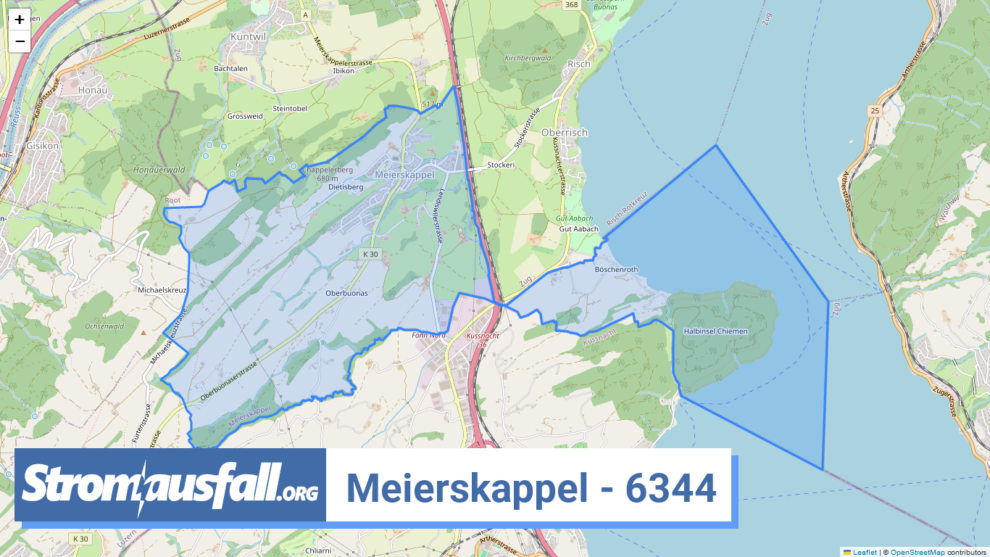 stromausfall ch ortschaft meierskappel 6344