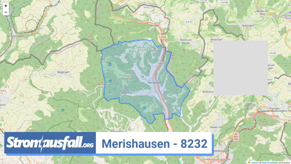 stromausfall ch ortschaft merishausen 8232