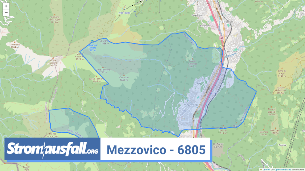 stromausfall ch ortschaft mezzovico 6805